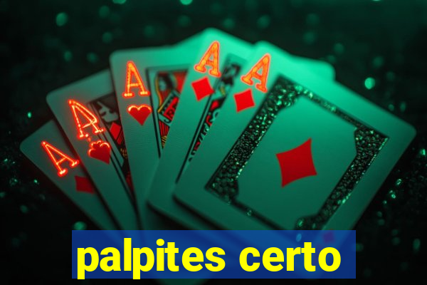 palpites certo